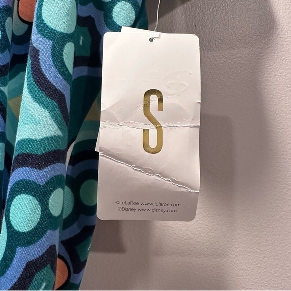 Disney LulaRoe Irma Mid-Sleeve Stretchy High-Low Tunic Minnie Mouse Teal S 6-8 - Picture 15 of 17